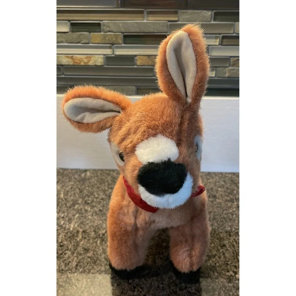 Fiesta Deer Plush‎ Fawn Brown Spotted Christmas 10" Stuffed Animal Toy xs4656